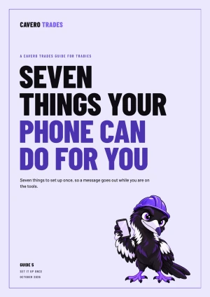 The cover of the guide: Seven things your phone can do for you.